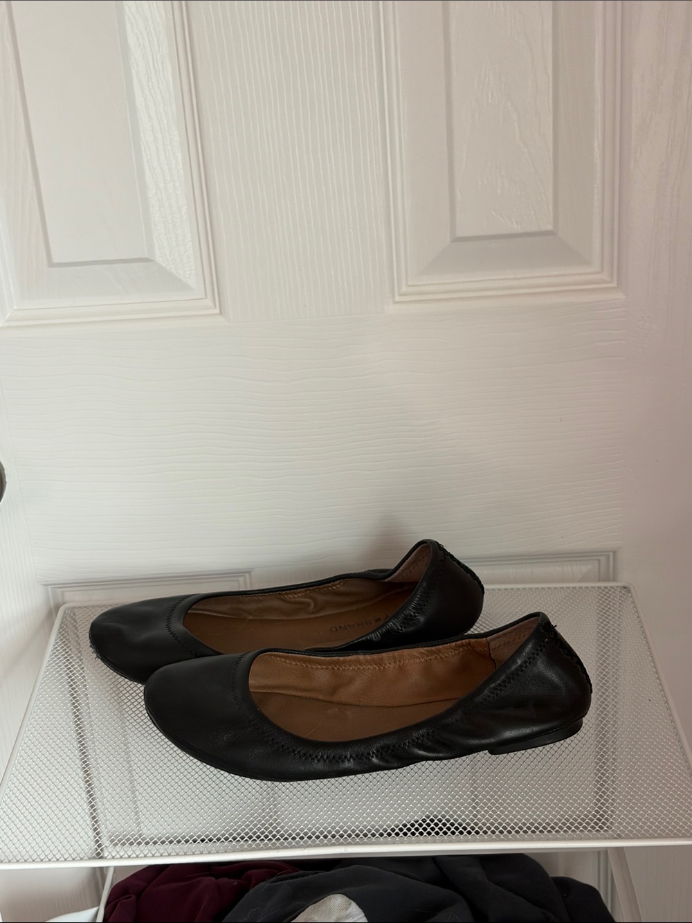 Lucky Brand Black Leather Ballet Flats